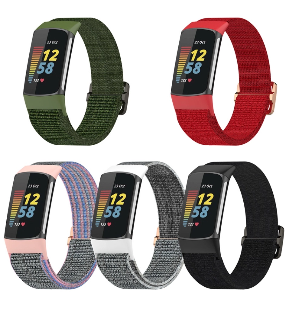 Dây đồng hồ Fitbit Charge 5 (chất liệu vải dệt, phong cách thể thao)